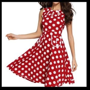 Vintage Polka Dot Party Dress